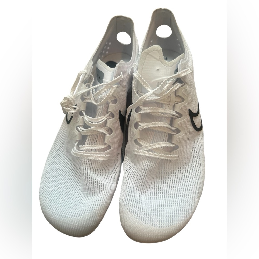 Nike Zoom Mamba V6 White/Black Track & Field Distance Spikes - Men’s Size 9.5